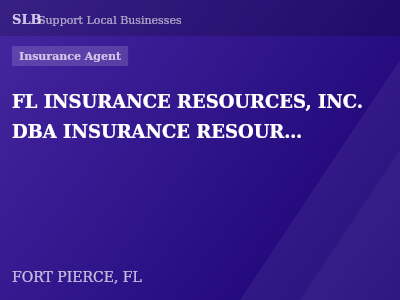 FL INSURANCE RESOURCES, INC. DBA INSURANCE RESOURCES, INC — Insurance Agent in FORT PIERCE, FL
