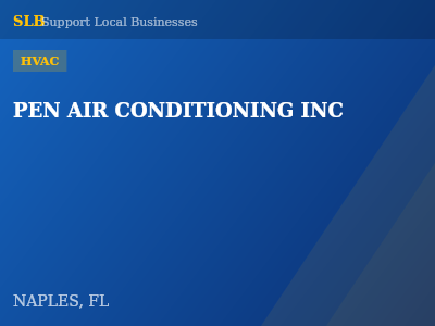PEN AIR CONDITIONING INC — HVAC in NAPLES, FL