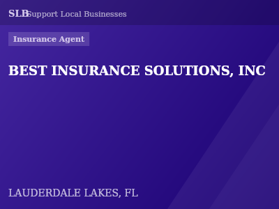 BEST INSURANCE SOLUTIONS, INC — Insurance Agent in LAUDERDALE LAKES, FL