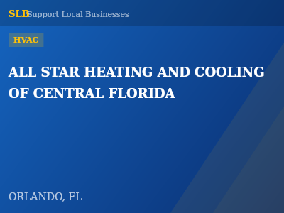 ALL STAR HEATING AND COOLING OF CENTRAL FLORIDA — HVAC in ORLANDO, FL