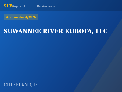 SUWANNEE RIVER KUBOTA, LLC — Accountant/CPA in CHIEFLAND, FL