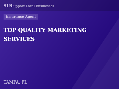 TOP QUALITY MARKETING SERVICES — Insurance Agent in TAMPA, FL