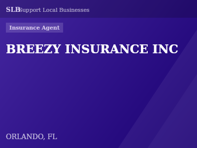 BREEZY INSURANCE INC — Insurance Agent in ORLANDO, FL