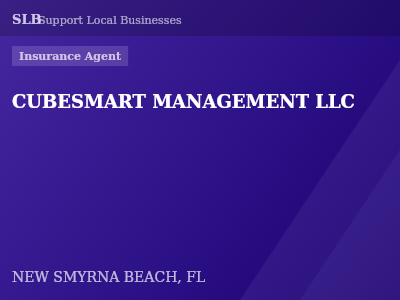 CUBESMART MANAGEMENT LLC — Insurance Agent in NEW SMYRNA BEACH, FL