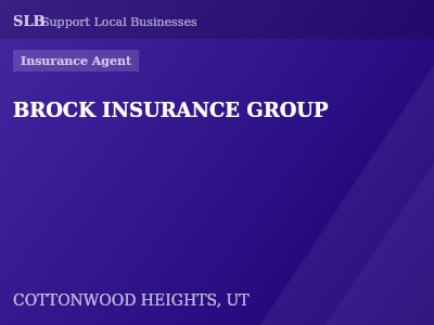 BROCK INSURANCE GROUP — Insurance Agent in COTTONWOOD HEIGHTS, UT