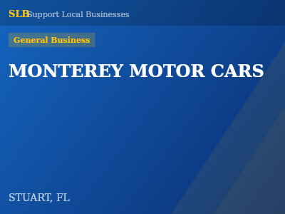 MONTEREY MOTOR CARS — General Business in STUART, FL