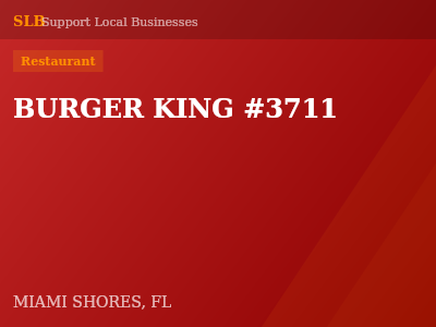 BURGER KING #3711 — Restaurant in MIAMI SHORES, FL