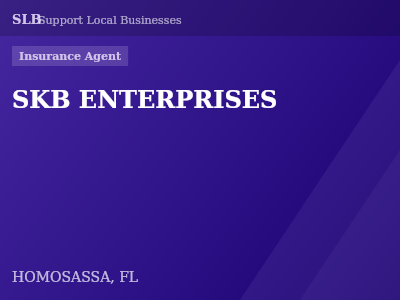 SKB ENTERPRISES — Insurance Agent in HOMOSASSA, FL