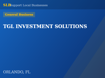 TGL INVESTMENT SOLUTIONS — General Business in ORLANDO, FL