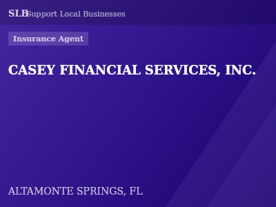CASEY FINANCIAL SERVICES, INC. — Insurance Agent in ALTAMONTE SPRINGS, FL