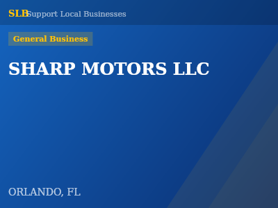 SHARP MOTORS LLC — General Business in ORLANDO, FL
