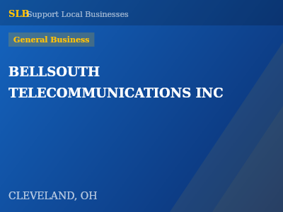 BELLSOUTH TELECOMMUNICATIONS INC — General Business in CLEVELAND, OH