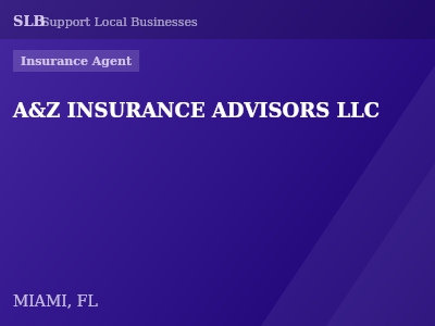 A&Z INSURANCE ADVISORS LLC — Insurance Agent in MIAMI, FL