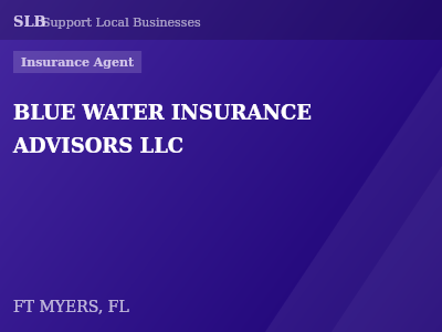 BLUE WATER INSURANCE ADVISORS LLC — Insurance Agent in FT MYERS, FL