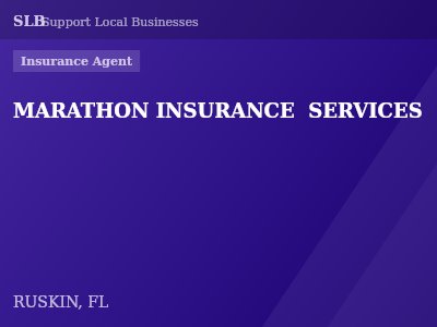 MARATHON INSURANCE  SERVICES — Insurance Agent in RUSKIN, FL