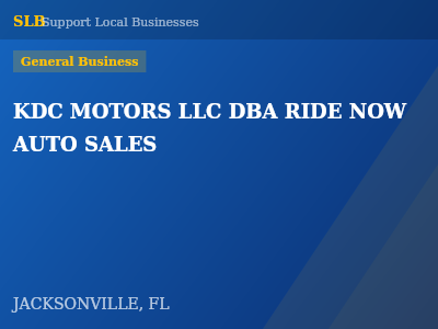 KDC MOTORS LLC DBA RIDE NOW AUTO SALES — General Business in JACKSONVILLE, FL