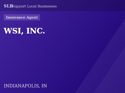 WSI, INC. — Insurance Agent in INDIANAPOLIS, IN