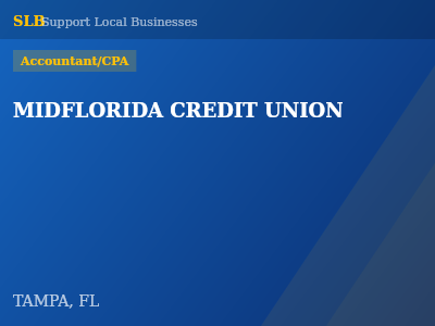 MIDFLORIDA CREDIT UNION — Accountant/CPA in TAMPA, FL