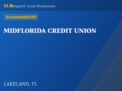 MIDFLORIDA CREDIT UNION — Accountant/CPA in LAKELAND, FL