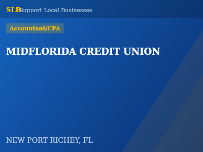 MIDFLORIDA CREDIT UNION — Accountant/CPA in NEW PORT RICHEY, FL