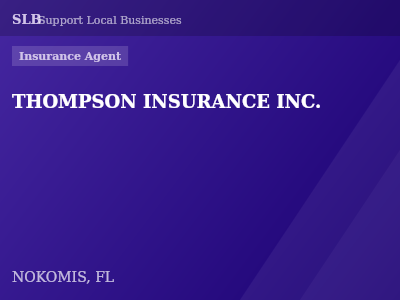 THOMPSON INSURANCE INC. — Insurance Agent in NOKOMIS, FL