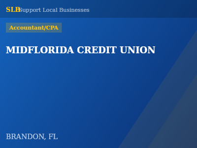 MIDFLORIDA CREDIT UNION — Accountant/CPA in BRANDON, FL