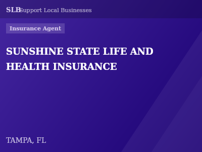 SUNSHINE STATE LIFE AND HEALTH INSURANCE — Insurance Agent in TAMPA, FL