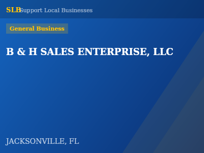 B & H SALES ENTERPRISE, LLC — General Business in JACKSONVILLE, FL