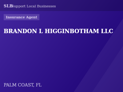 BRANDON L HIGGINBOTHAM LLC — Insurance Agent in PALM COAST, FL