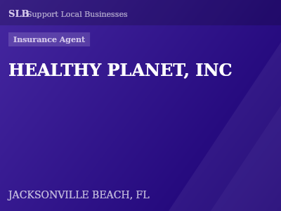 HEALTHY PLANET, INC — Insurance Agent in JACKSONVILLE BEACH, FL
