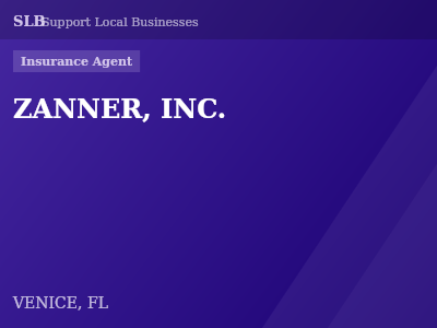 ZANNER, INC. — Insurance Agent in VENICE, FL