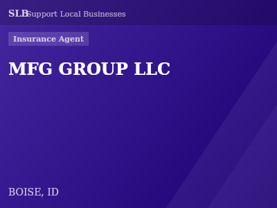 MFG GROUP LLC — Insurance Agent in BOISE, ID