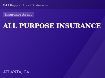 ALL PURPOSE INSURANCE — Insurance Agent in ATLANTA, GA