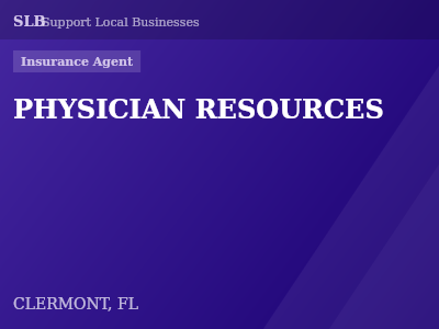 PHYSICIAN RESOURCES — Insurance Agent in CLERMONT, FL