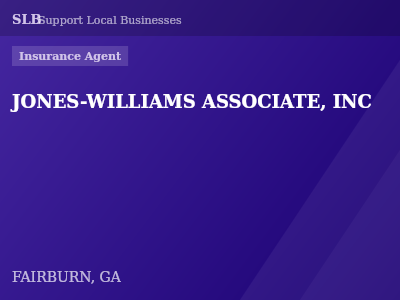 JONES-WILLIAMS ASSOCIATE, INC — Insurance Agent in FAIRBURN, GA