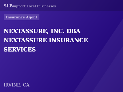 NEXTASSURE, INC. DBA NEXTASSURE INSURANCE SERVICES — Insurance Agent in IRVINE, CA