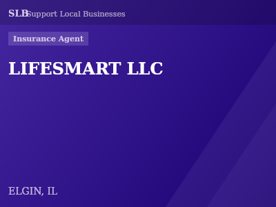 LIFESMART LLC — Insurance Agent in ELGIN, IL