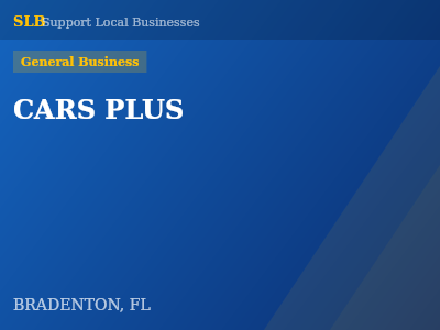CARS PLUS — General Business in BRADENTON, FL