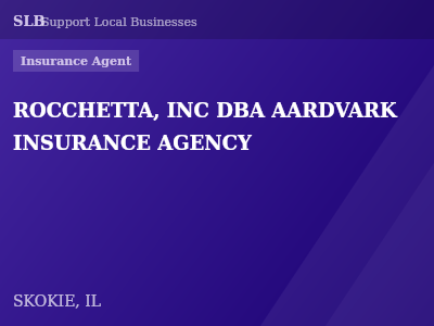 ROCCHETTA, INC DBA AARDVARK INSURANCE AGENCY — Insurance Agent in SKOKIE, IL