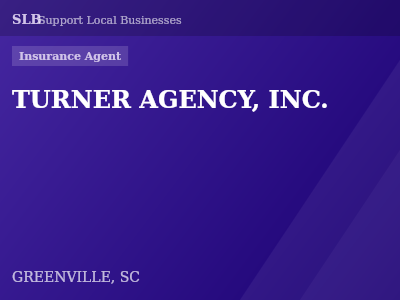 TURNER AGENCY, INC. — Insurance Agent in GREENVILLE, SC