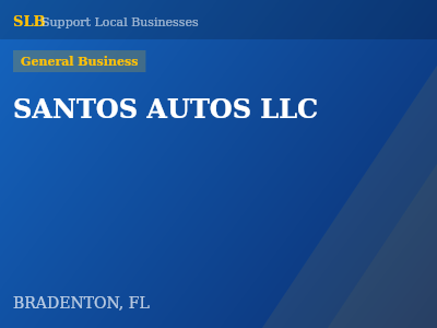SANTOS AUTOS LLC — General Business in BRADENTON, FL