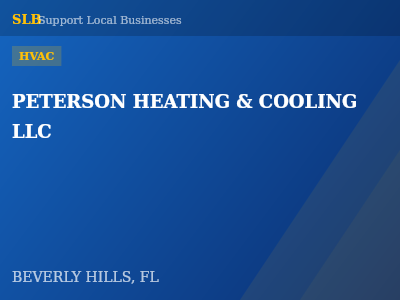PETERSON HEATING & COOLING LLC — HVAC in BEVERLY HILLS, FL