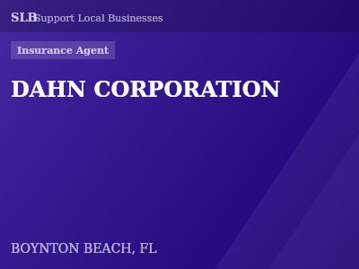 DAHN CORPORATION — Insurance Agent in BOYNTON BEACH, FL