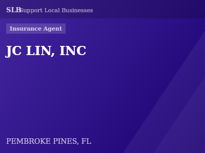 JC LIN, INC — Insurance Agent in PEMBROKE PINES, FL