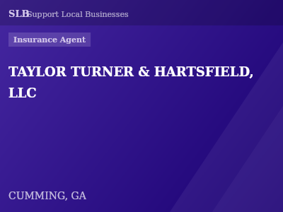 TAYLOR TURNER & HARTSFIELD, LLC — Insurance Agent in CUMMING, GA