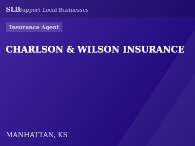 CHARLSON & WILSON INSURANCE — Insurance Agent in MANHATTAN, KS