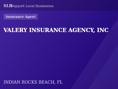 VALERY INSURANCE AGENCY, INC — Insurance Agent in INDIAN ROCKS BEACH, FL