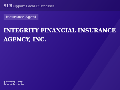INTEGRITY FINANCIAL INSURANCE AGENCY, INC. — Insurance Agent in LUTZ, FL