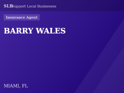 BARRY WALES — Insurance Agent in MIAMI, FL