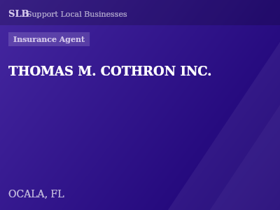 THOMAS M. COTHRON INC. — Insurance Agent in OCALA, FL